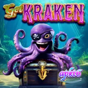 Tampilan visual slot Get Kraken dengan tema bajak laut dan monster laut